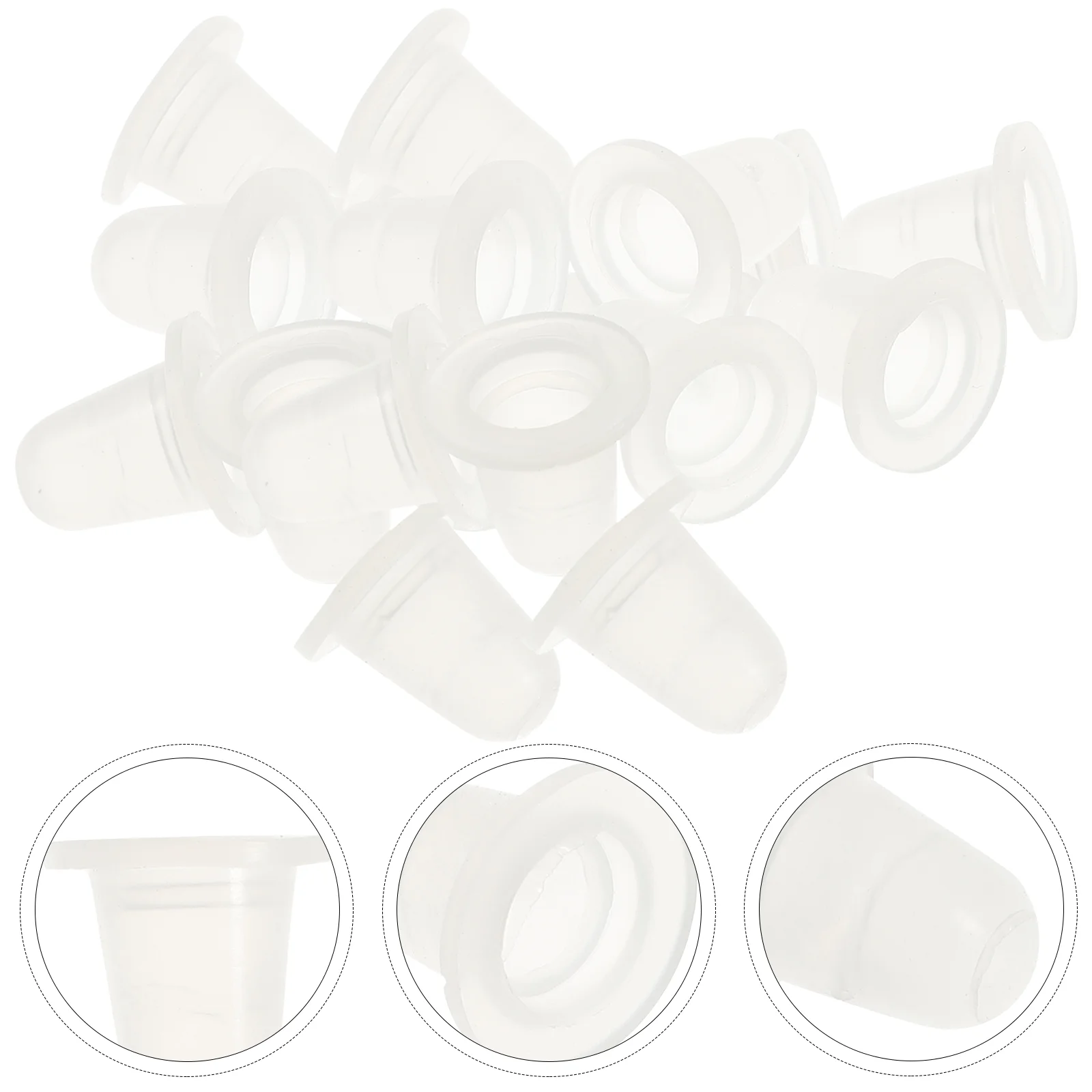 200 шт. получашка для чернил силиконовая чашка U-образная (большой размер) чашки