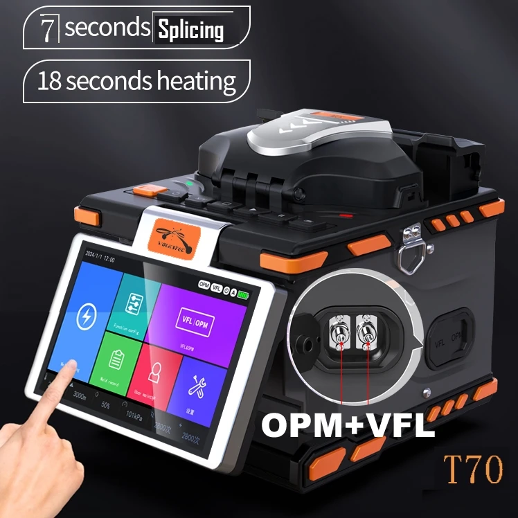 Топ! Сварочный аппарат для оптоволокна T7 6-моторный сварочный оптического