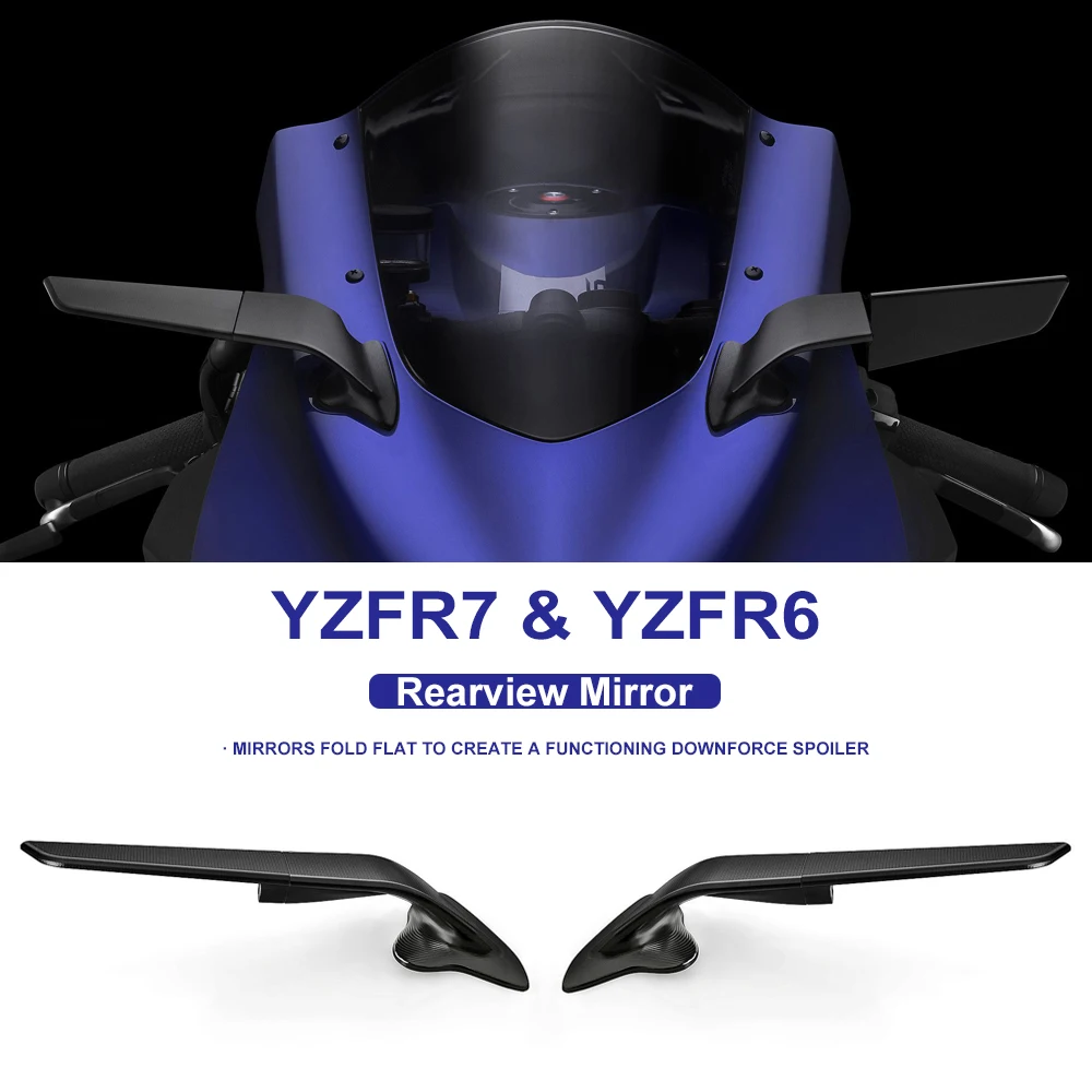 Зеркало для мотоцикла Yamaha YZF R7 2021 2022 2023 регулируемое вращающееся зеркало заднего