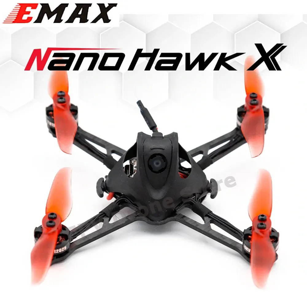 

EMAX Nanohawk X 3-дюймовый 120 мм FPV Дрон BNF легкий W/ F4 управление полетом TH12025 11000KV Runcam Nano3 камера 2 Лопасти пропеллер