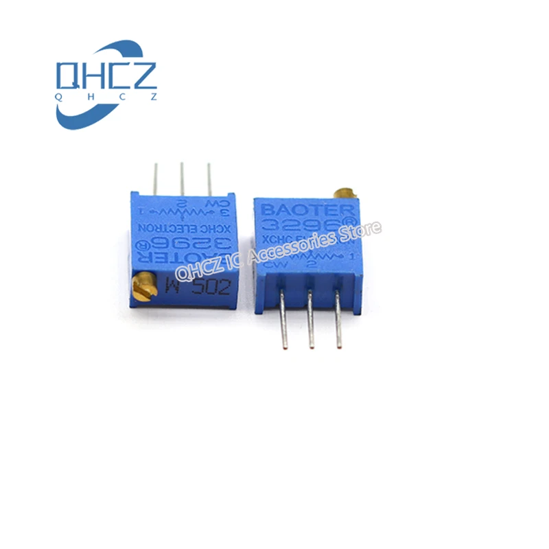 

20 шт., 3296W-501 500R (500 Ом), регулируемый прецизионный потенциометр 3296, потенциометр