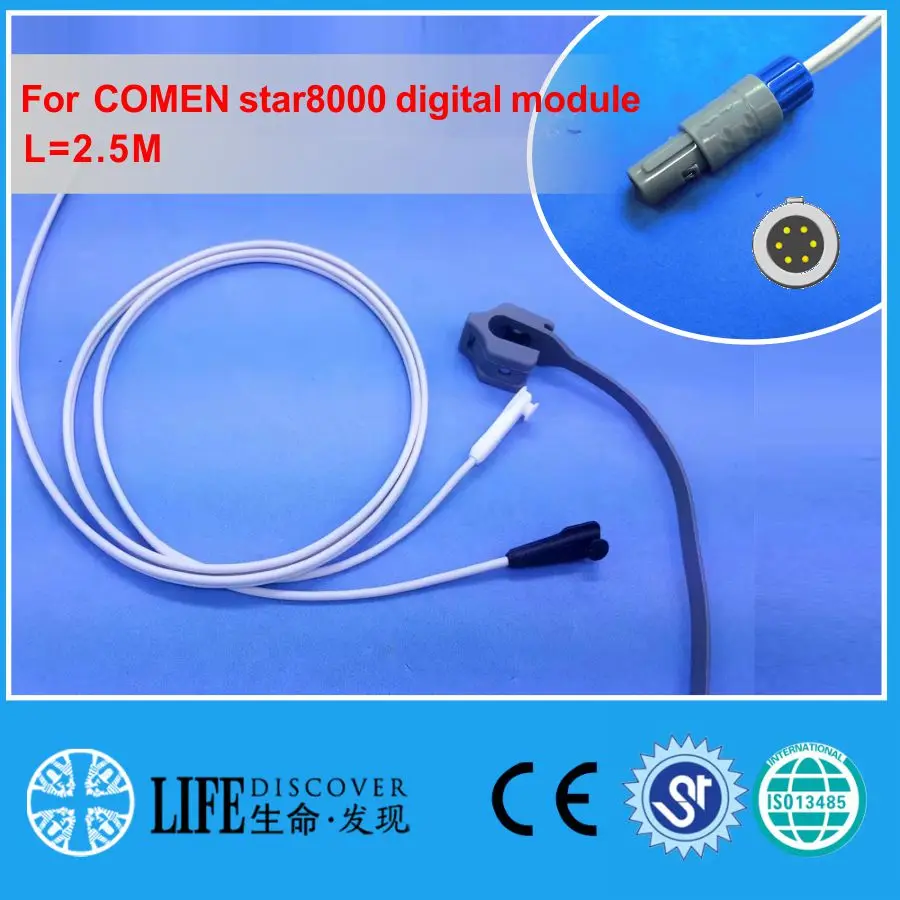 Многоразовый датчик spo2 AWT для взрослых цифровой монитор пациента COMEN Star8000