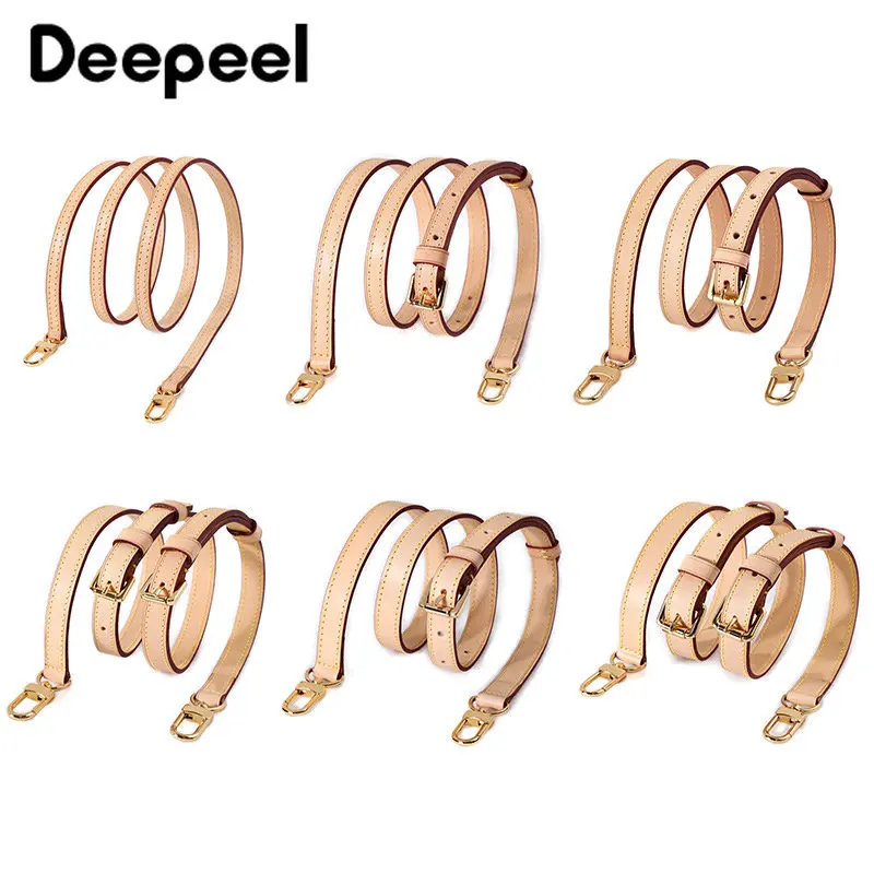 

1Pc Deepeel 10-25mm Leather Bag Straps Luxury Designer Top Layer Genuine for Women Shoulder Crossbody Bags Replacement Accessory