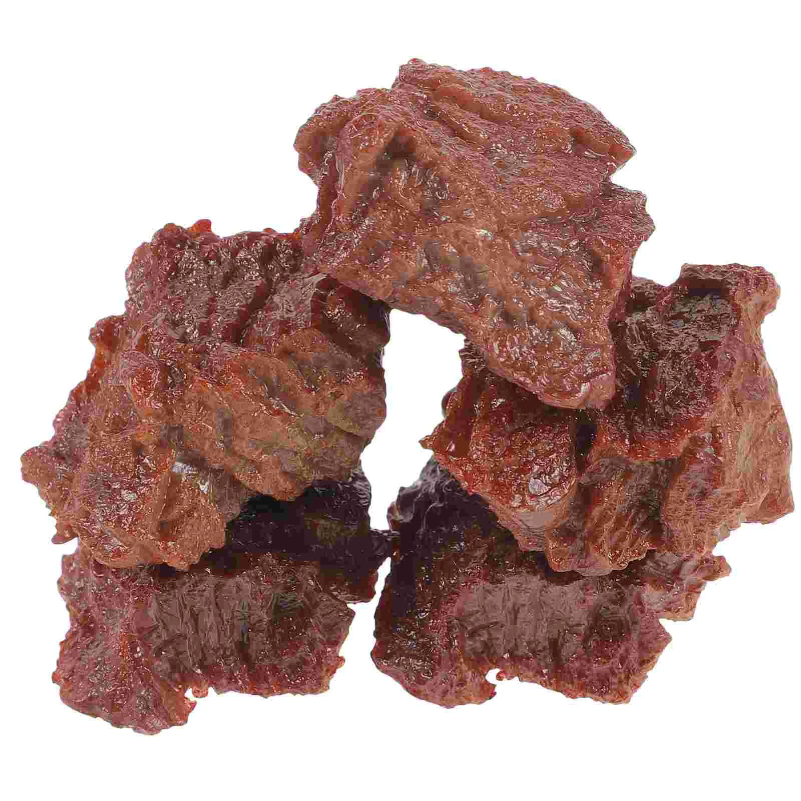 

5pcs Fake Food Models Meat Model Fake Food Model Fake Meat Prop Kitchen Decoration