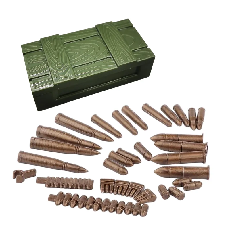 Фото MOC военный WW2 корпус оружия коробка солдат мини фигурки аксессуары Запчасти строительные блоки кирпичи игрушки №3