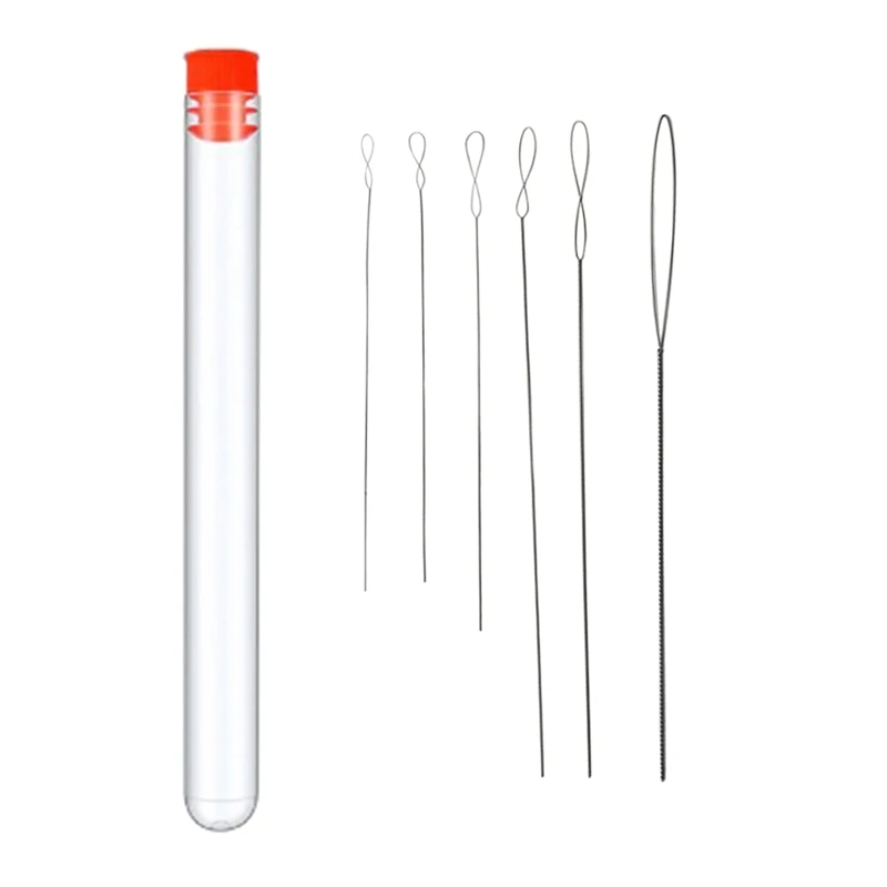

6Pcs/Set Beading Needles 6 Sizes Seed Beads Needles Big Eye Beading Needles