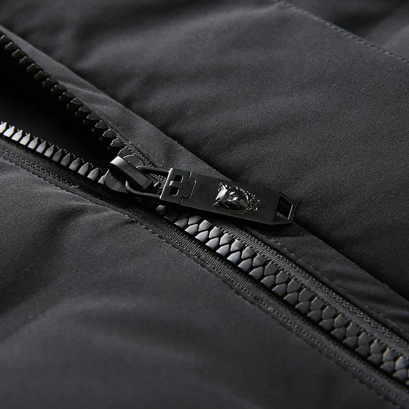 Дизайнерская одежда мужская Роскошная длинная пуховая куртка с капюшоном