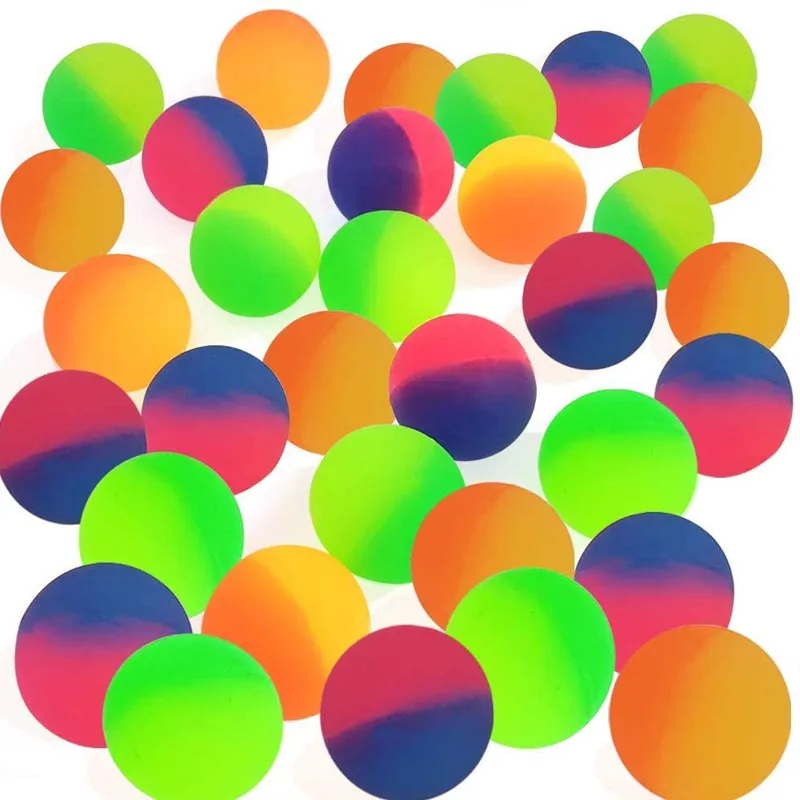 

6Pcs 30MM Bouncy Balls For Vending Machine Balle Rebondissante Pelotas Saltarinas Niños Jeux Enfant 3 5 7 9 12 Ans