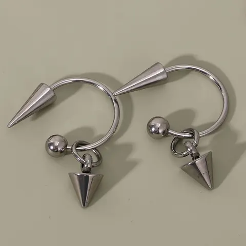 Серьги-подвески из нержавеющей стали