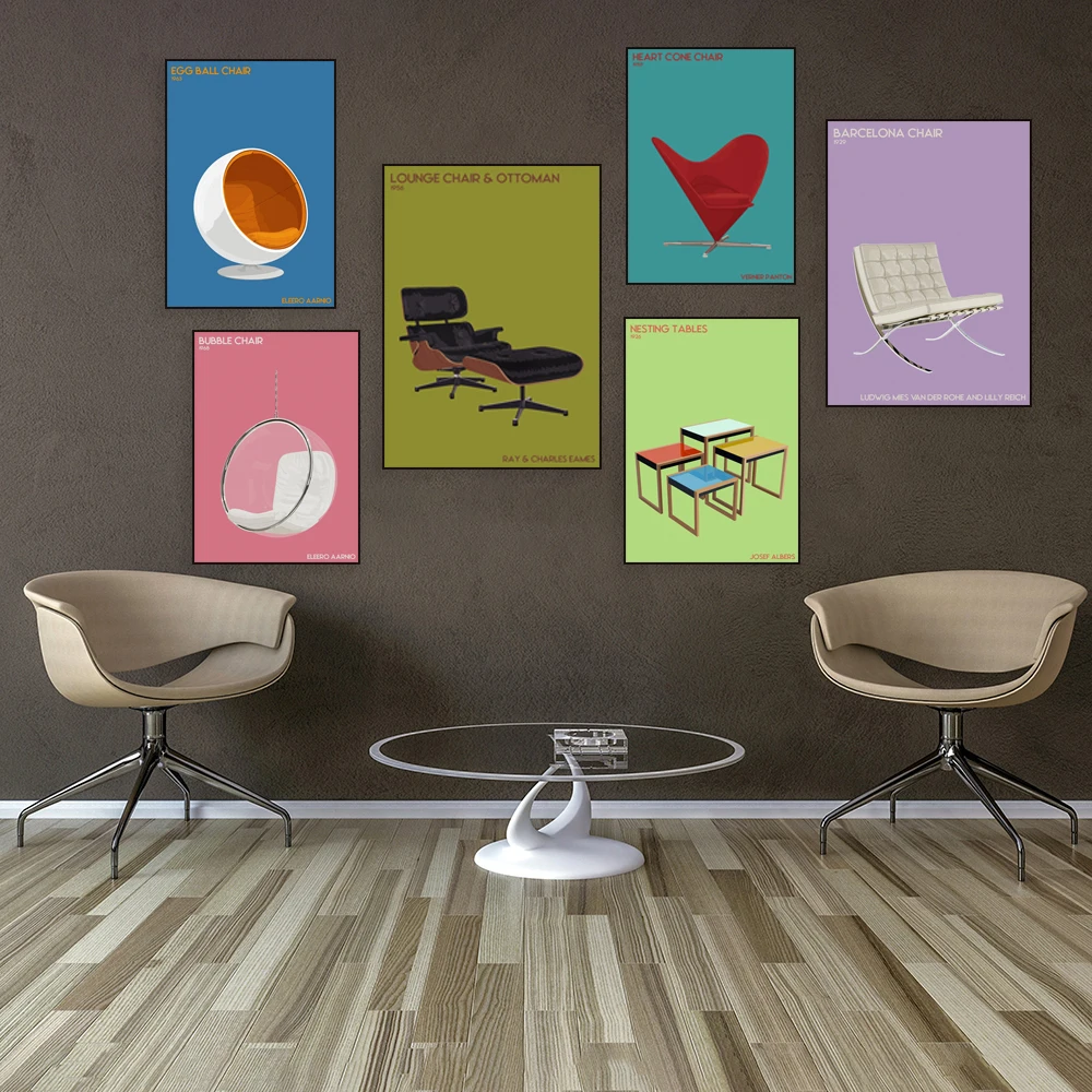 Печать на холсте Barcelona chair Jack York