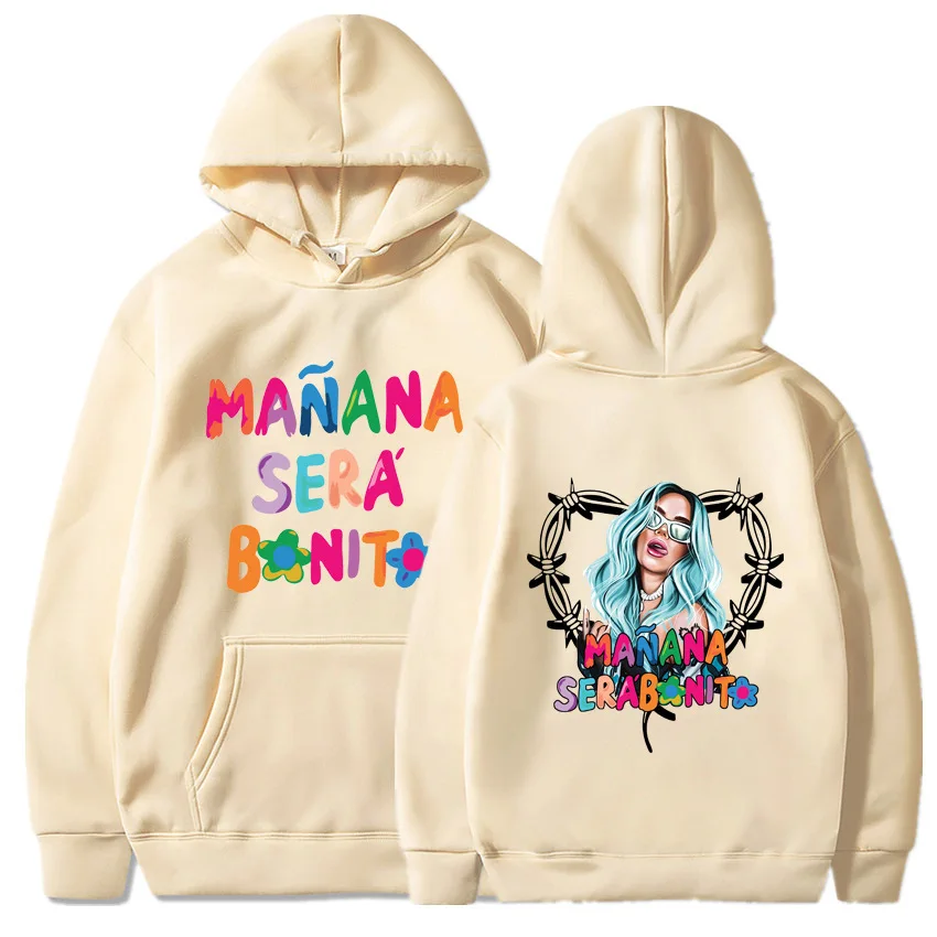 

Модная ретро толстовка с капюшоном Karol G Mana Sera Бонито в стиле ретро, милая рубашка с капюшоном Karol G