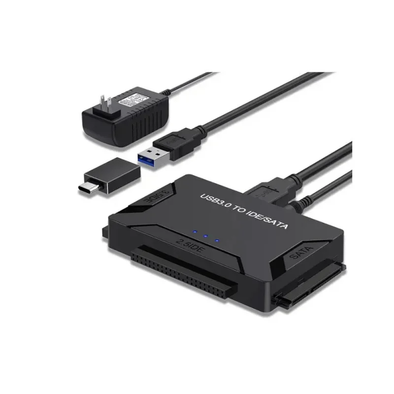 Адаптер CHIPAL USB 3.0 IDE, универсальный конвертер USB 2.0 SATA 3 для жестких дисков 2.5 и 3.5 дюймов, HDDSSD, IDE (art.: 3920da1af243e) - 3920da1af243e