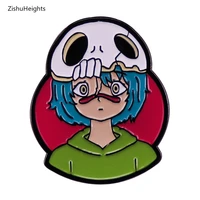 death hard enamel pins japanese anime badge brooch for jewelry accessory