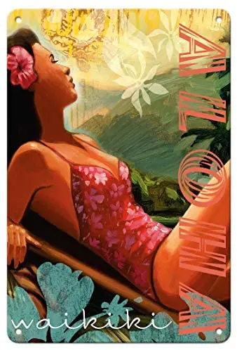 

Алоха Уэйда кониакового-металлический жестяной знак