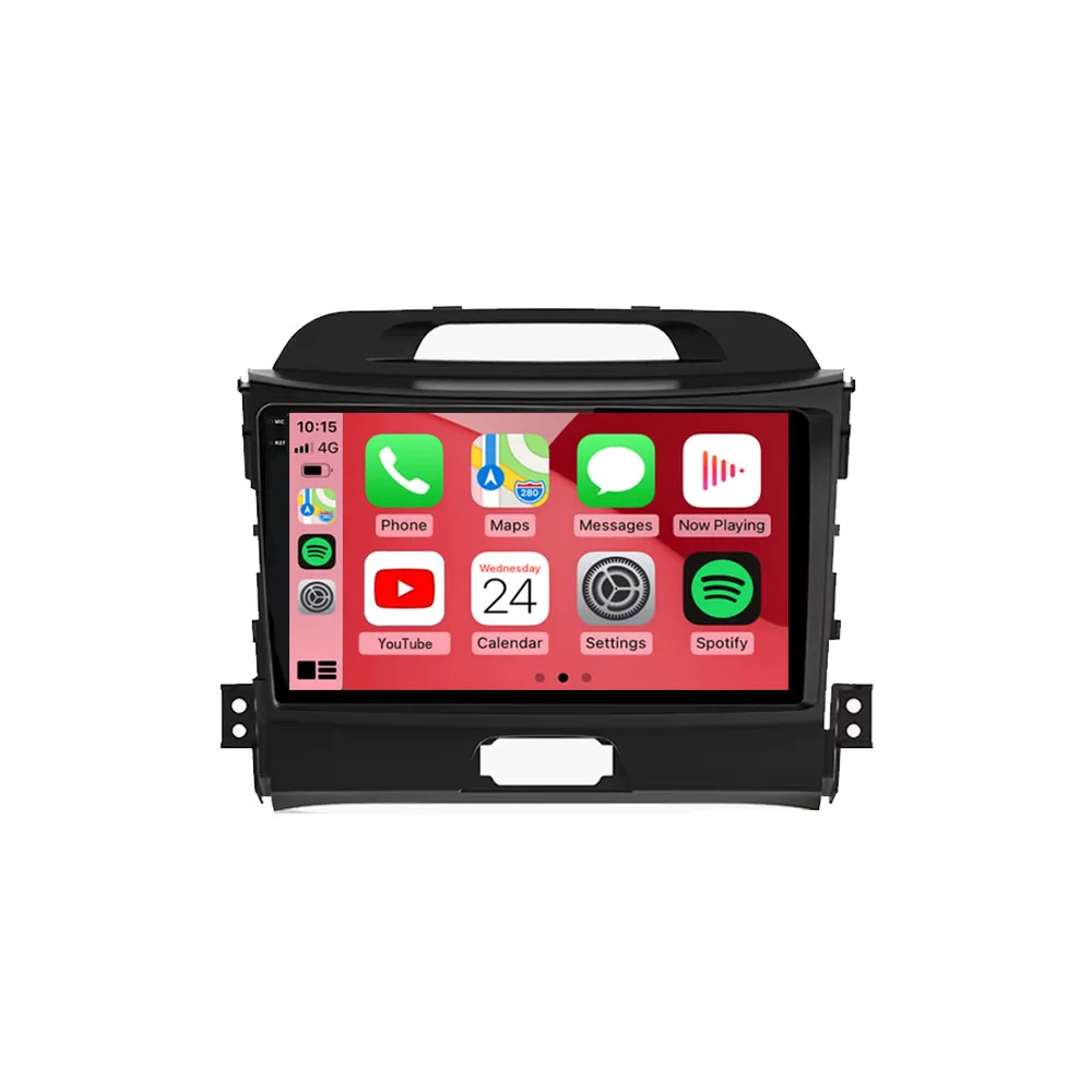 Фото Автомобильный радиоприемник Android 14, для KIA Sportage 3 Sportage R 2010-2016, беспроводной Android Auto Carplay, мультимедийный плеер, автомобильная стереосистема 4G + WIFI №2