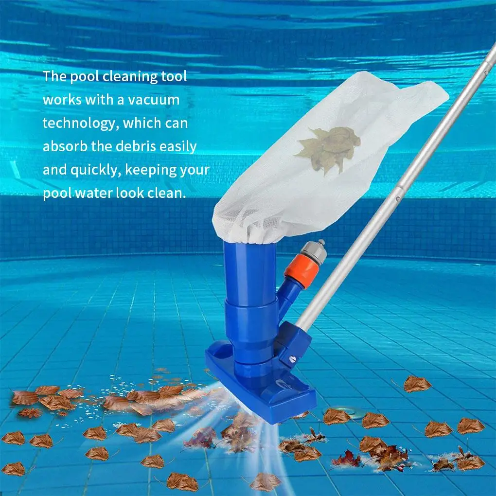 

Pool Spa Mini Jet Vacuum Cleaner Pool Cleaning Tool Set Vacuum Head Portable Swimming Pool Suction Filter Bag Cleaning Accessory