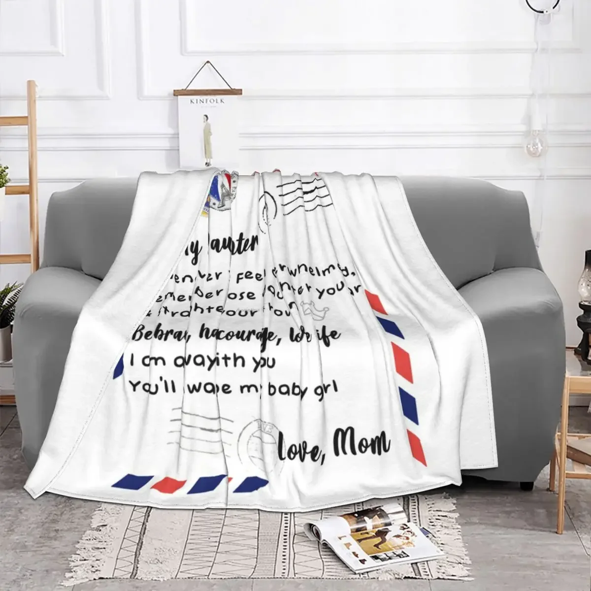 Письмо моей дочери одеяло Экспресс любовь флис удивительный мягкий плед для
