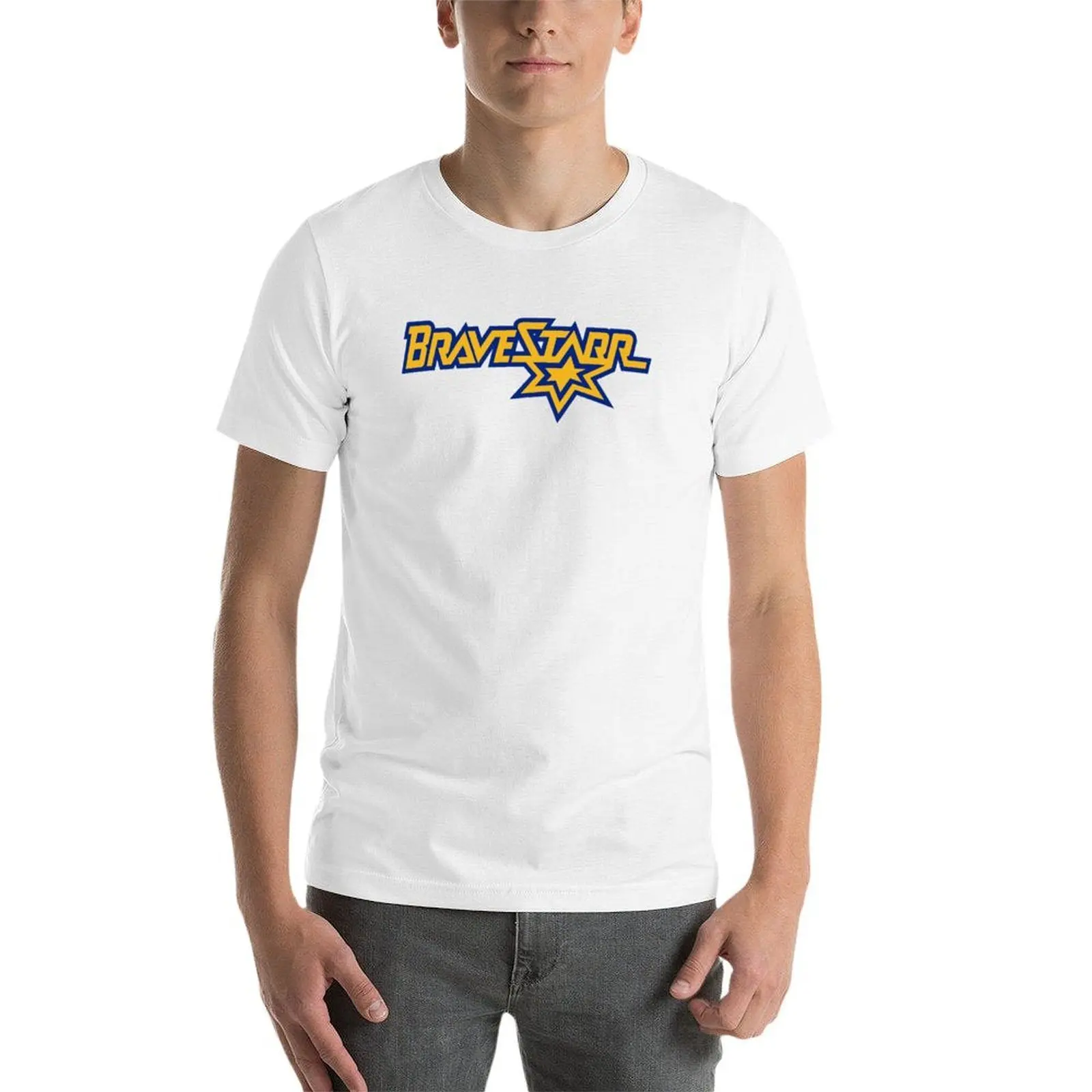 Фото Футболка Bravestarr Basic из смесового хлопка с короткими рукавами №3
