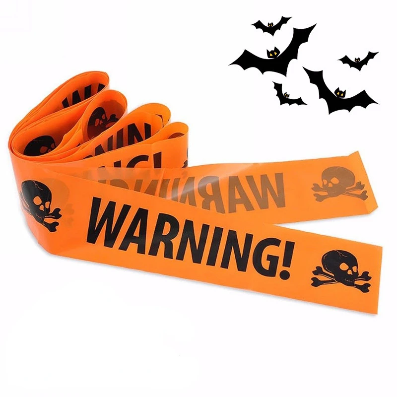 

Предупреждение ждающая лента для Хэллоуина, 6 м x 8 см