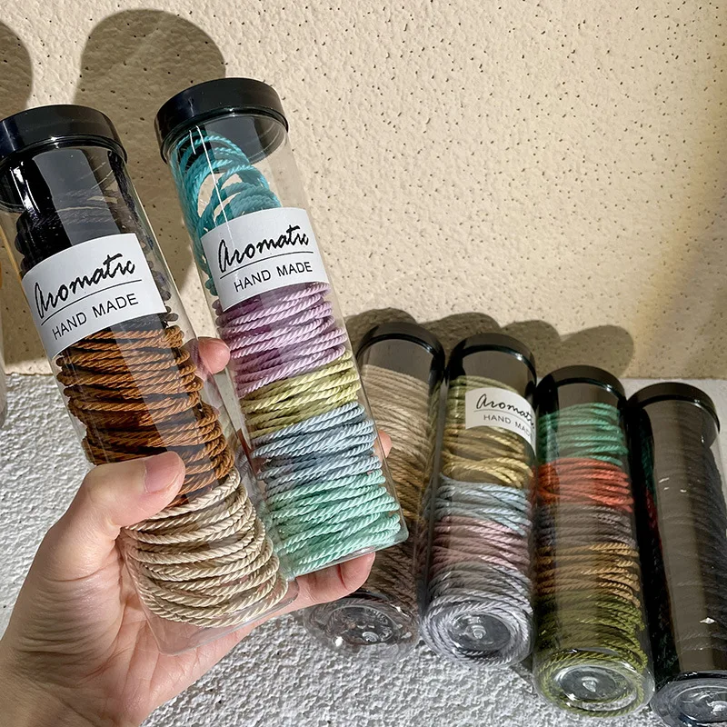 

2023 new head rope rubber band female tied hair circle high elastic durable high ponytail headwearhair rope holsterleathercircle