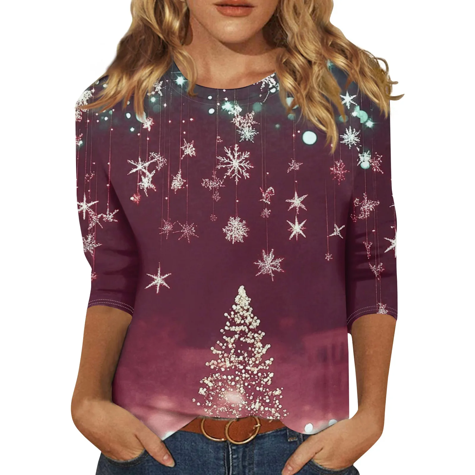 Женская ежедневная блузка женская рубашка с круглым вырезом новые женские