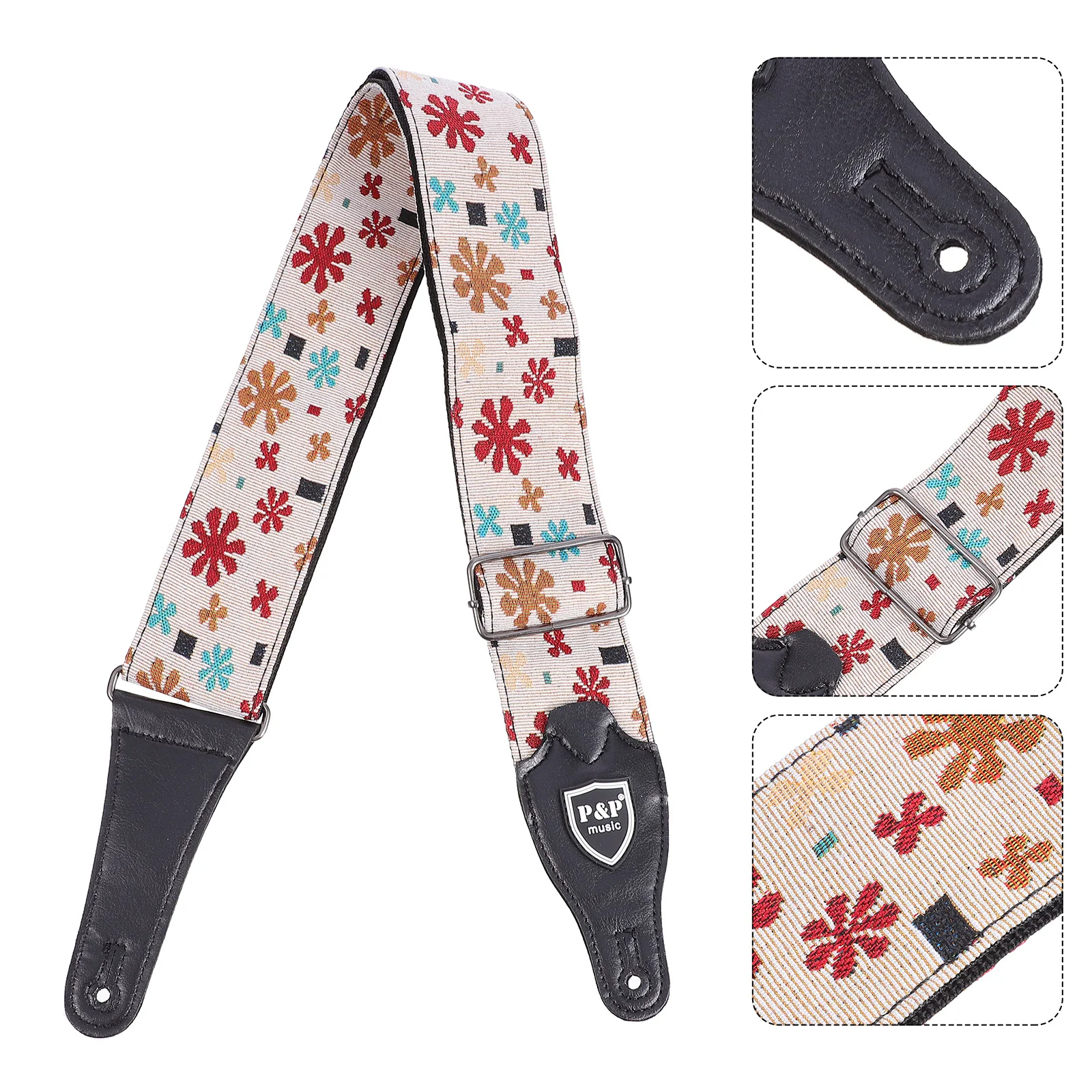 

Наплечный ремень для гитары, регулируемый наплечный ремень с вышивкой для гитары