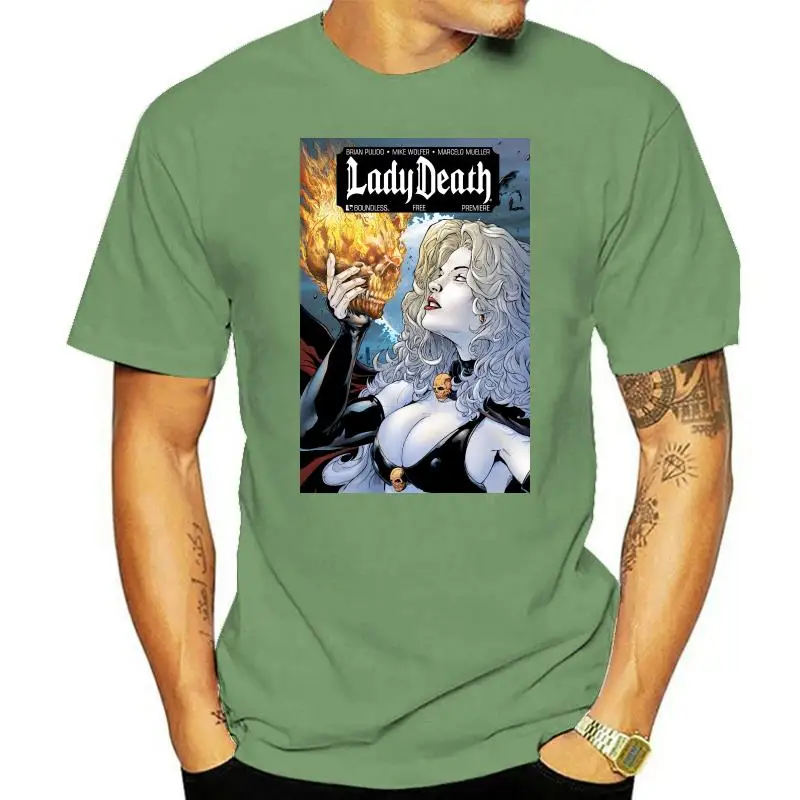 

Lady Death Character Logo T-Shirt New Fashion Men'S T Shirt Men'S T-Shirts Summer Style Fashion Swag Men