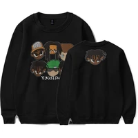 the boondocks huey and riley double sided print sweatshirt men women high street anime cartoon pullover mens hip hop sweatshirts