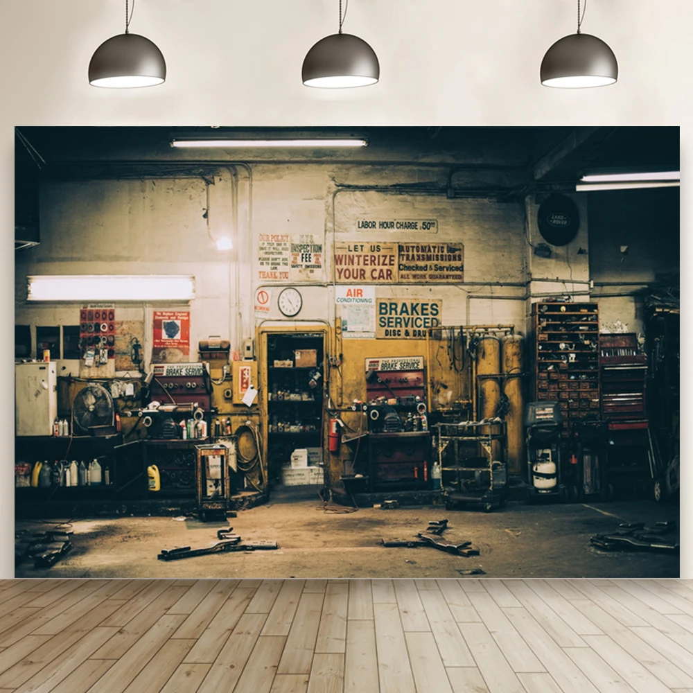 

Задний фон для ремонта автомобиля, тормоза, сервис, Ретро стиль, студийная ПОРТРЕТНАЯ ФОТОГРАФИЯ, декорация, баннер, плакат