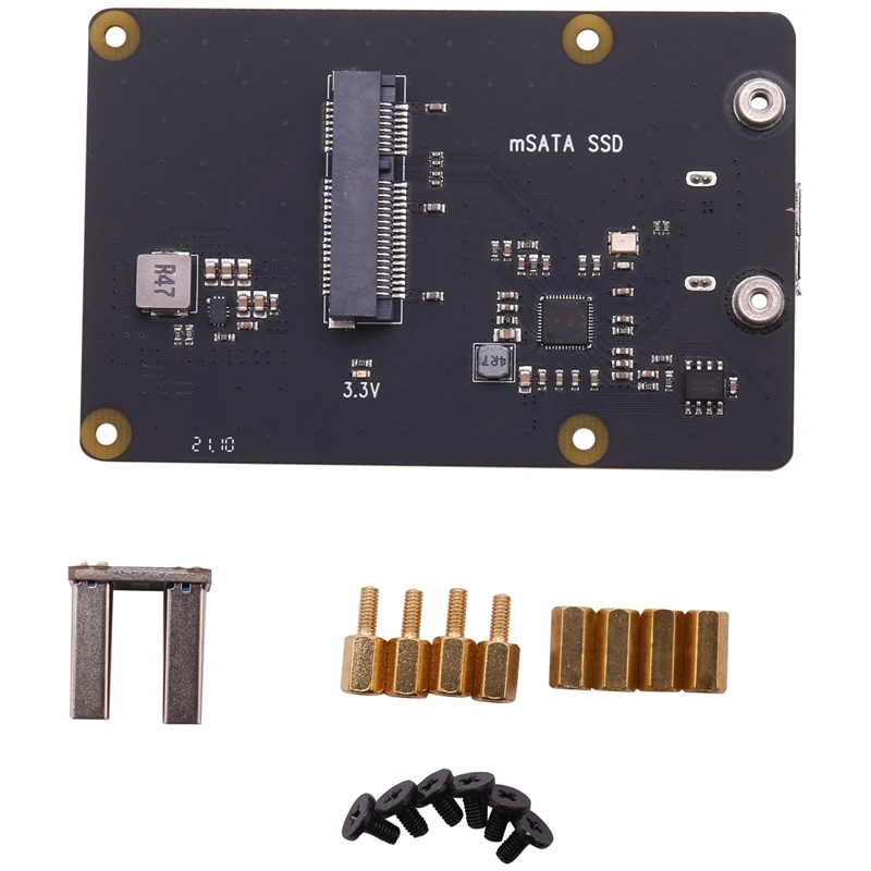 

For Raspberry Pi 4B X857 V2.0 MSATA SSD Expansion Board Storage Module USB 3.1 For Raspberry Pi 4B