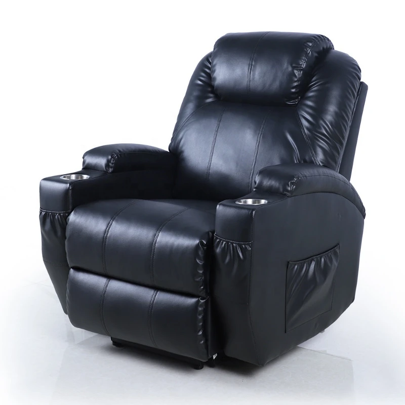 Kangmei Modern European Style Home Lazy Boy Electric Power Lift Rise Single Lounge Leather Massage Heated Recliner Sofa Chair