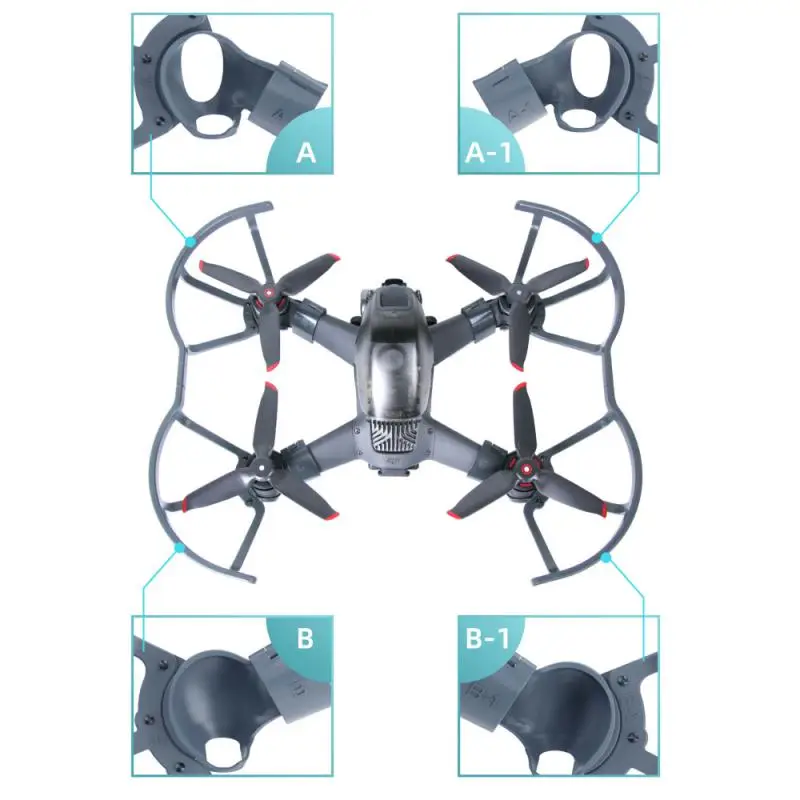 

Protective Kit For Dji Fpv Drone 4 Pcs Anti-scratch Lightweight Portable Anti-shake Consumer Electronics Propeller Protector