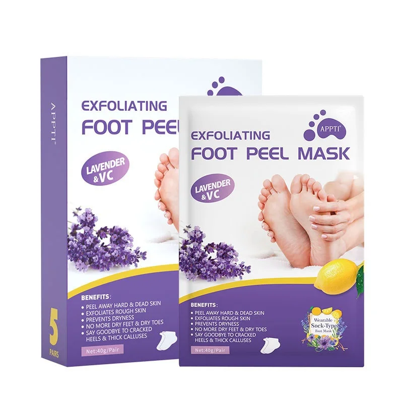 

Exfoliating Foot Mask Pedicure Socks Exfoliation for Foot Peeling Mask Remove Dead Skin Heels Peel Foot Care Products