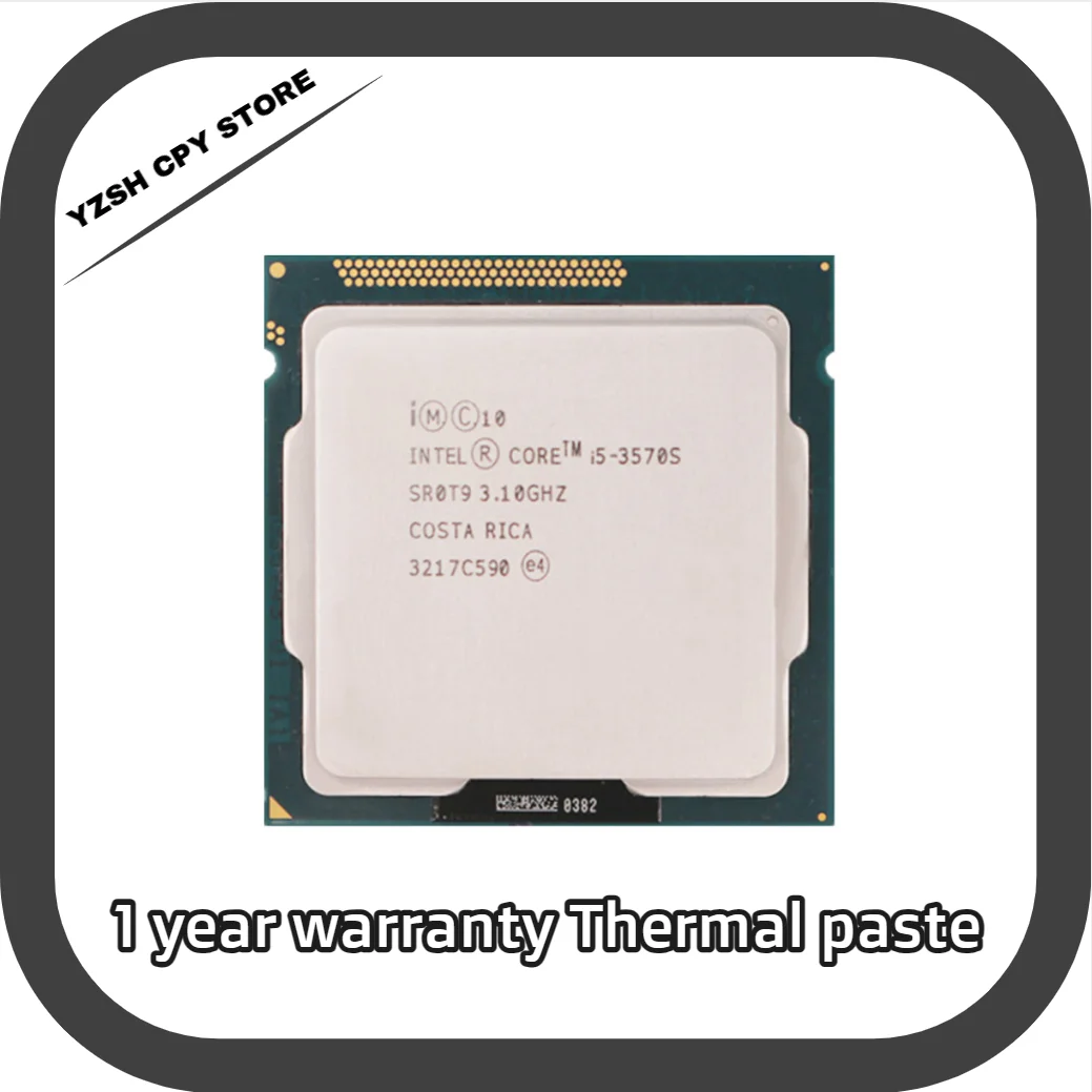 

Четырехъядерный процессор Intel Core i5 3570S 3,1 ГГц 6 Мб 65 Вт LGA 1155