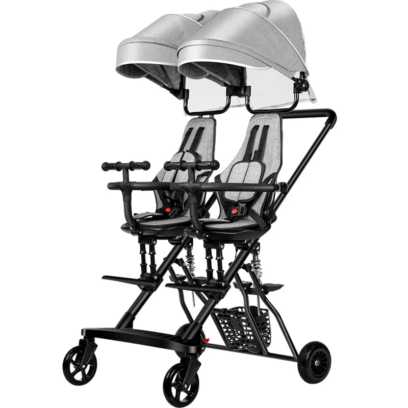 

Twin yo-dolls artifact second child light can sit and lie in a baby stroller, high landscape foldable double stroller