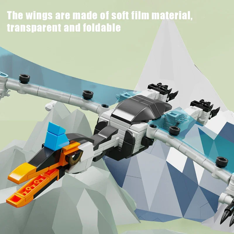 1 шт. Детский конструктор динозавр