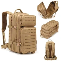 tactical 3 p backpack camouflage backpack waterproof laser cutting bags outdoor multi function sport climbing package