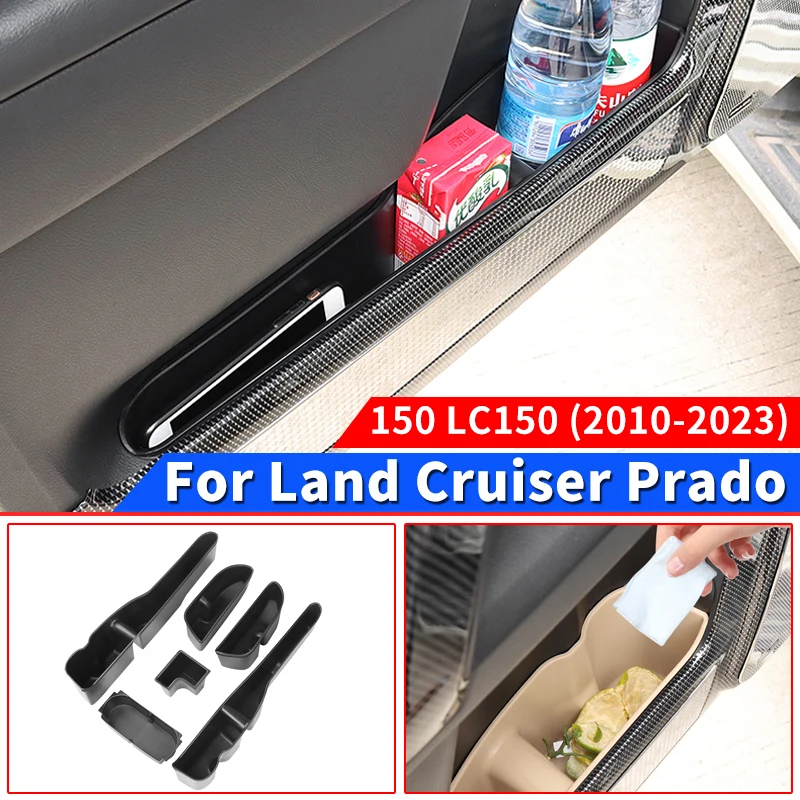 

Applicable to 2010-2023 Toyota Land Cruiser Prado 150 Storage Box Water Cup Tank Car Door Storage Grid Modification Accessories
