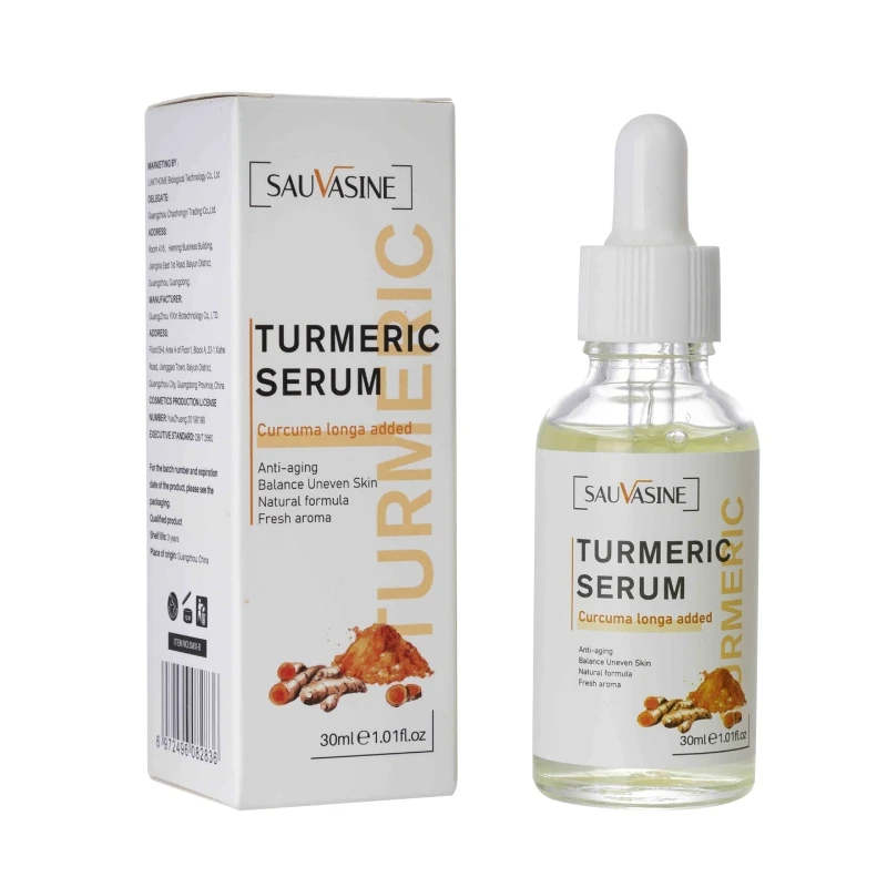 

Куркума, корректор темных точек, сыворотка для женской фотолампы, сыворотка для лица и тела