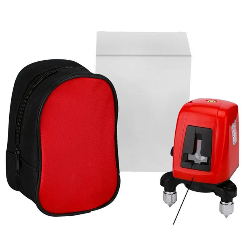 

AK435 360 Degree Self-leveling Cross Laser Level 2 Red Lines 1 Point Compatible Rotary Horizontal Vertical Laser Levels Meter