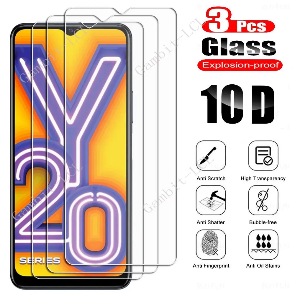 

3 шт. для Vivo Y01 Y02s Y10 Y12i Y11s Y12s Y1s Y12A Y12G Y15a Y15s Y15c Y16 Y20 Y20i Закаленное стекло Защитная пленка для экрана
