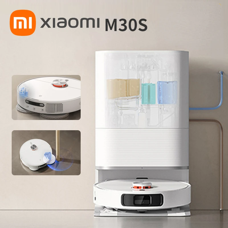 Робот-пылесос XIAOMI MIJIA D103CN OMNI бесконечная швабра самоочищающийся пылесос M30S для