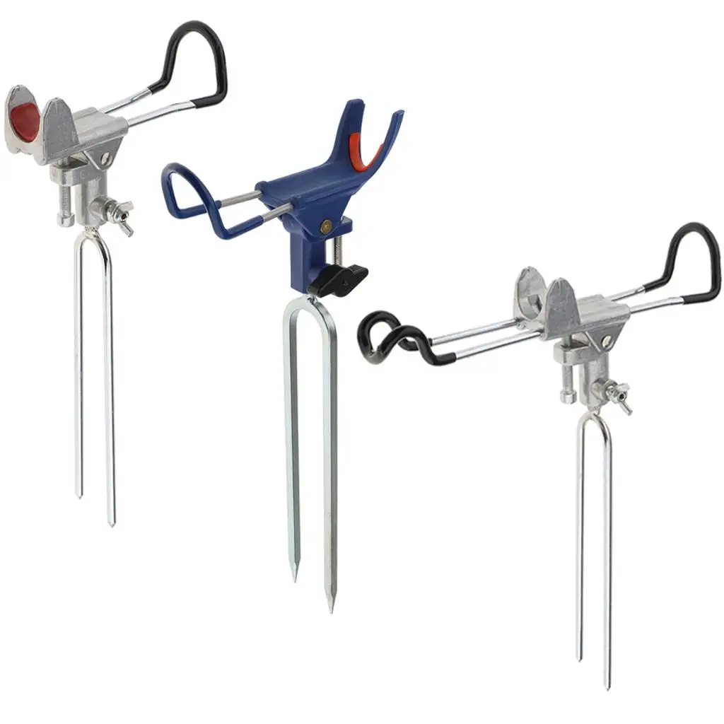 

Stainless Steel Adjustable Ground Insert Fishing Rod Holder Bracket