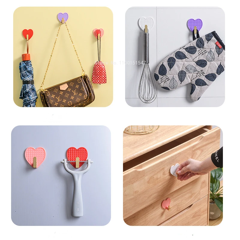 4 комплекта крючков для влюбленных настенный крючок с милым сердцем девушек