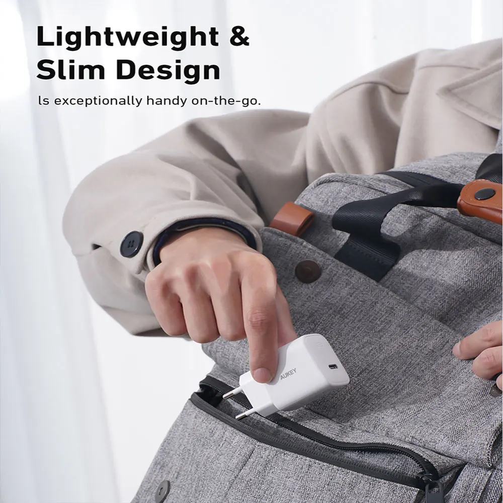 Зарядное устройство AUKEY F1S 20 Вт с европейской вилкой настенное зарядное