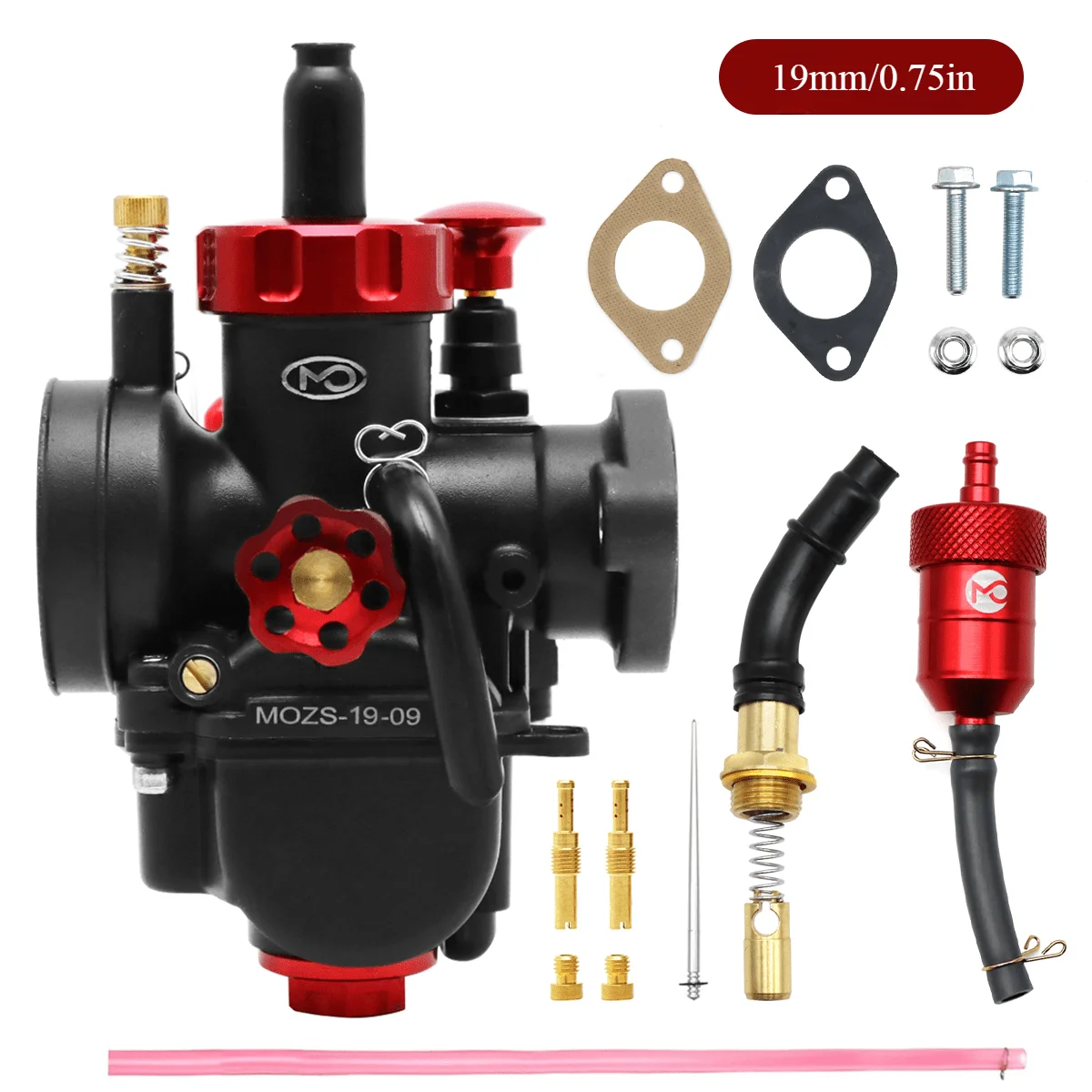 

Карбюратор для мотоцикла PE 26/28, 80CC-250CC, черный фланцевый карбюратор, внутренняя замена деталей для GY6 Pitbike Pete, велосипед, мопед