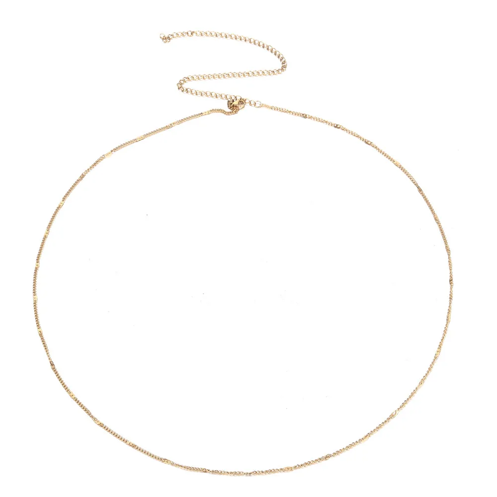 Пляжная цепочка MinaMaMa из нержавеющей стали для бикини на талию женщин модная