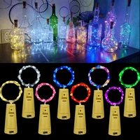 10pcs 5pcs copper wire led wine bottle string lights fairy garland christmas tree decoration home outdoor birthday wedding decor
