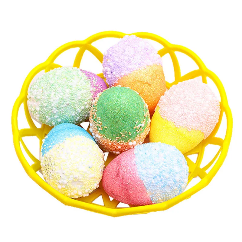 

6pcs Easter Foam Egg Carton Simulation Egg Happy Easter Decorations Gifts Creative Diy Spring Bunny Party Decor Kids Gift