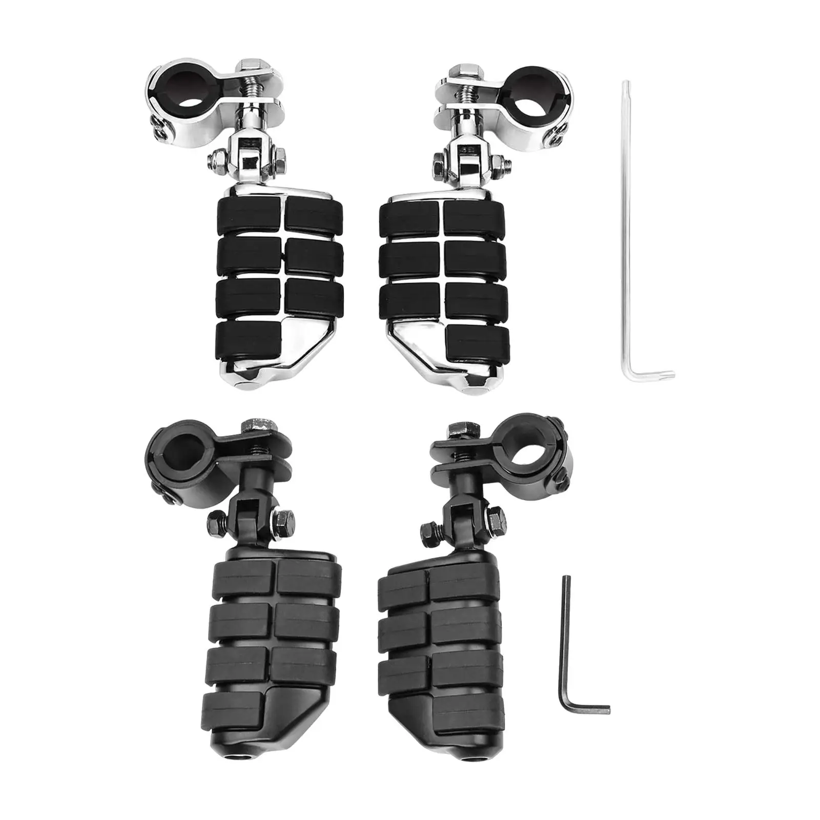 

Universal motorcycle footrests left right strong footrest made of metal